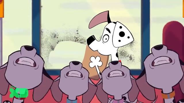 Улица далматинцев Летний день Мультики Disney про щенков далматинцев.