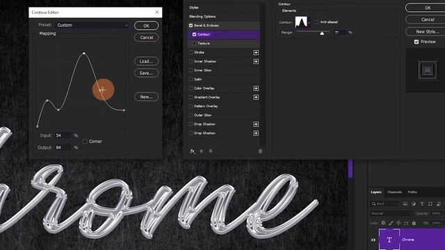 Metallic TEXT EFFECT in PHOTOSHOP - PHOTOSHOP TUTORIAL - Chrome effect - Basic Photoshop Tutorial смотреть онлайн