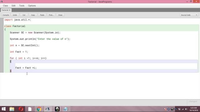 Java Programming----- Find the Factorial of a number using For loop смотреть онлайн