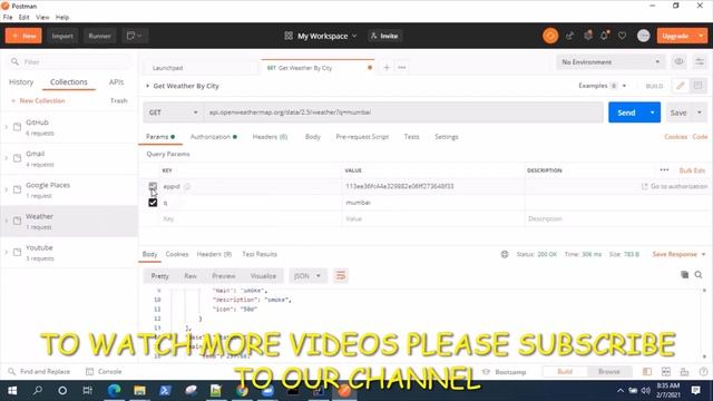 Postman Tutorial API Key Authorization in Postman смотреть онлайн