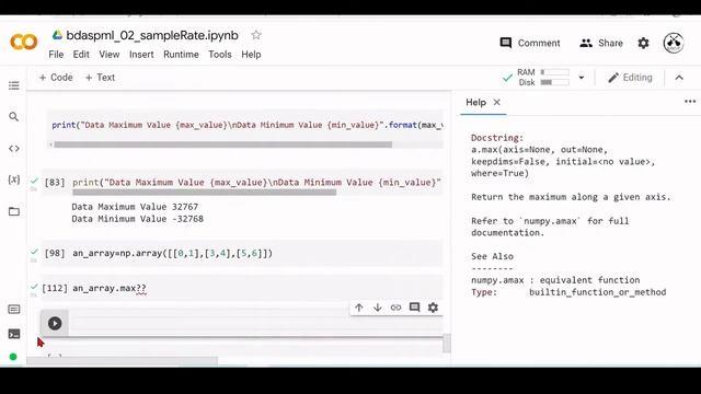 07e Numpy Array Methods - Code Explanation - Example 02 - Load and Plot a Waveform смотреть онлайн