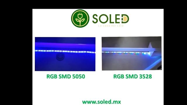 Comparativo Tiras LED RGB SMD 5050 Y 3528