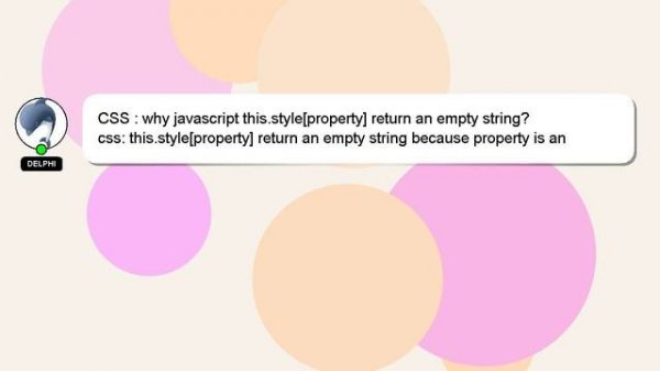 CSS : why javascript this.style[property] return an empty string?