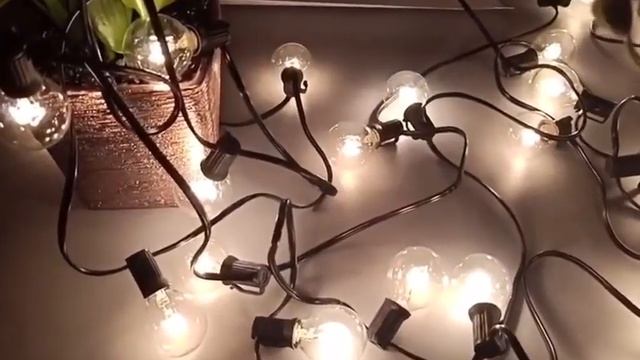 Обзор уличной гирлянды Ретро 25 и 50 лампочек KILA смотреть онлайн