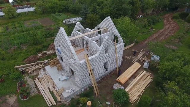 №13 Кладка стен из газобетона д. Моисеичи