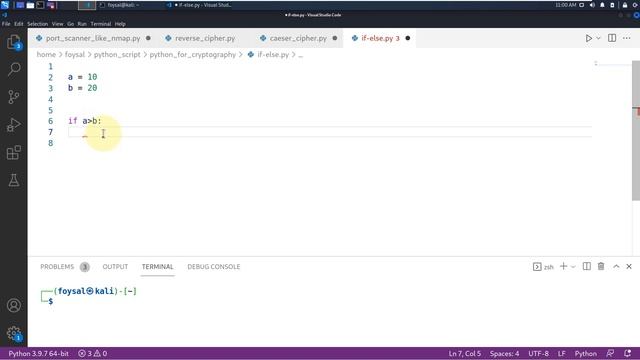 Day 8 - Python for Hacking in Bangla if else Statements With Practical Demonstration