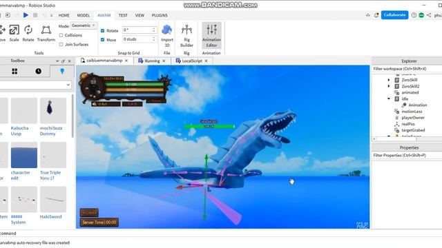Roblox Studio: Give Away Sea King Animation смотреть онлайн