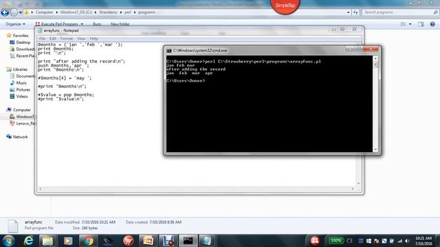 Perl Script Basic Tutorial 22 Array Funcitons смотреть онлайн