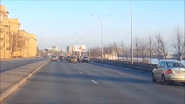 Мотоциклисты уже открыли сезон! Снова будут выпиливаться.... смотреть онлайн