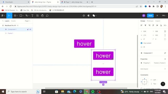 How to make a Hover button in figma | Daily Design смотреть онлайн