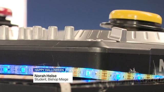 Bishop Miege robotics team creates custom DJ costume for student with cerebral palsy смотреть онлайн