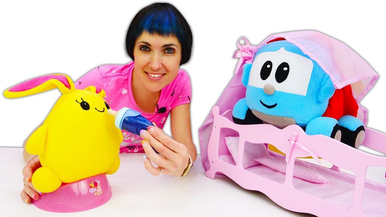 Песенка грузовичка Лёвы - Развивающее видео для детей и Маша Капуки - Подарок для Лаки смотреть онлайн