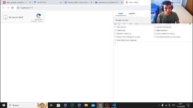 Integración de reCaptcha con React смотреть онлайн