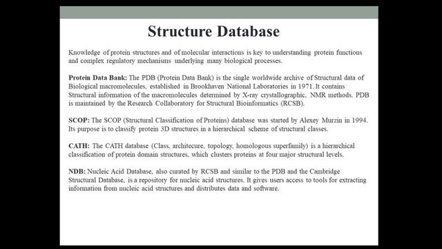 Biological Databases смотреть онлайн