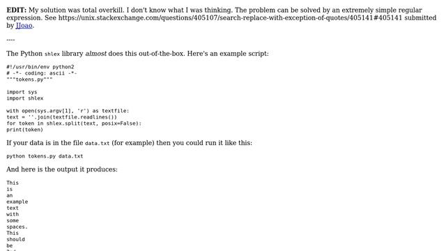 search replace with exception of quotes (3 Solutions!!) смотреть онлайн