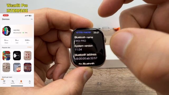 The First AMOLED Display APPLE Watch 8 Clone - HK9 Pro Smart Watch