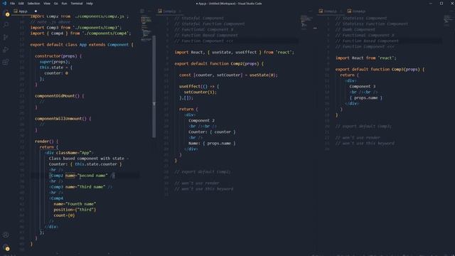 Stateful Stateless Dumb Components & Function Component vs Class Component - Part One смотреть онлайн
