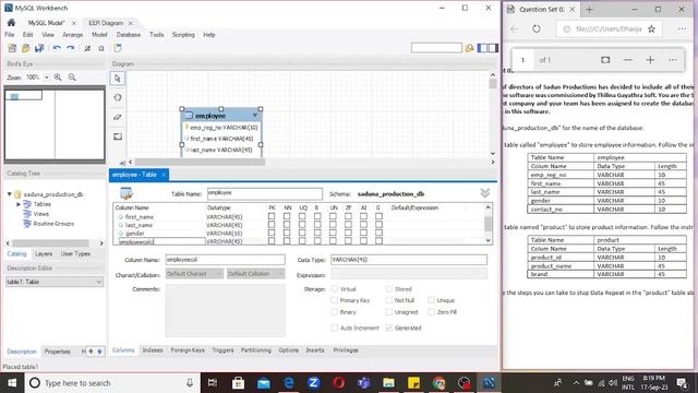 Using MySQL Workbench Software with ER Diagram to create a database and table смотреть онлайн