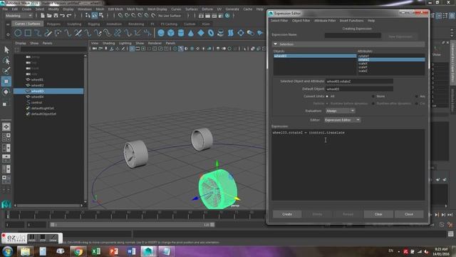 Autodesk Maya Wheel Rotation Tutorial смотреть онлайн