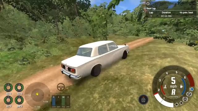 BeamNG.drive 0.15.0.5.7940 (Time Trials) (Toyota Corona [White, Simple]) смотреть онлайн