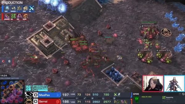 StarCraft 2: MAXPAX vs SERRAL - AfreecaTV Champions Cup | Group C Match 3