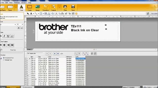 Creating Spreadsheets with P Touch Editor смотреть онлайн