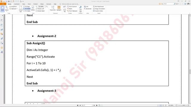 Loops Assignment -1 Learn VBA Loops - VBA Tutorial in Hindi смотреть онлайн