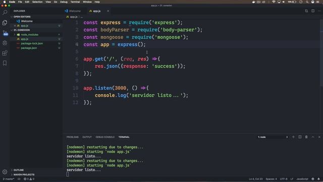 32. CRUD completo con Node + Express + MongoDB [1/7] смотреть онлайн