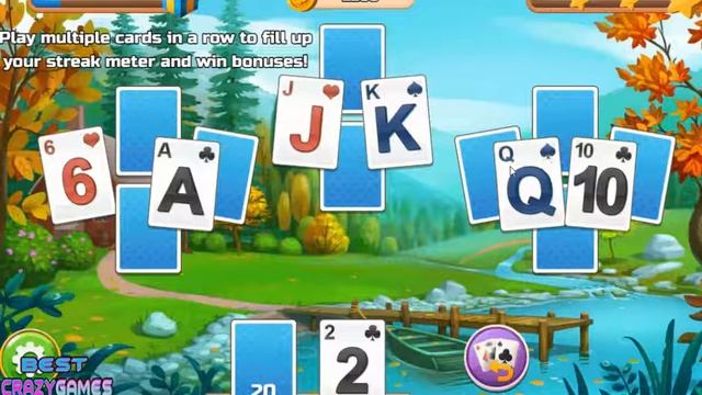 solitaire story TriPeaks | Walkthrough BestCrazyGames смотреть онлайн