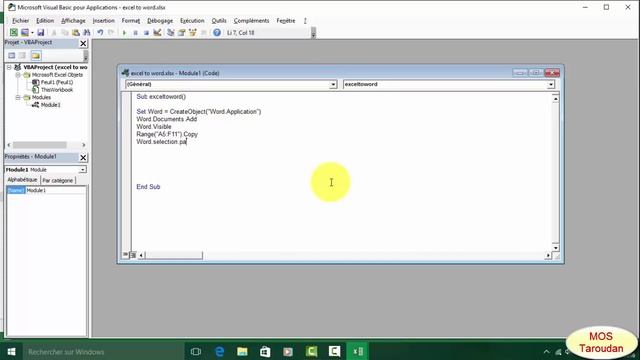 Copier Excel vers Word avec macro смотреть онлайн