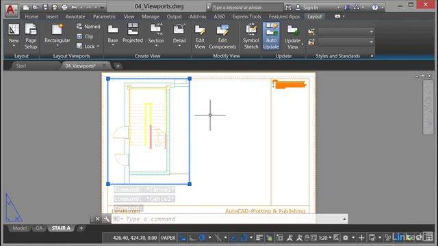 AutoCAD Tutorial - Viewports: Layout смотреть онлайн