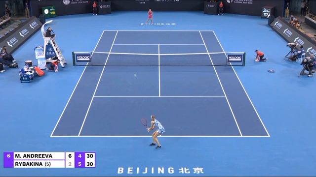 Elena Rybakina Defeated Mirra Andreeva At WTA 1000 China Open