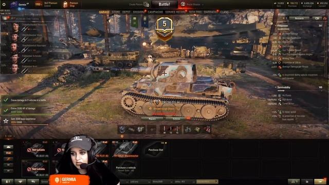 FURY vs TIGER 131 - Who will win? Tank Wars with Germia 13/09/21 смотреть онлайн