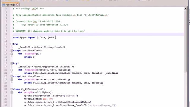 PyQt 4: Конвертируем ui в ру смотреть онлайн