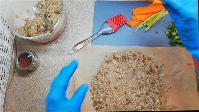 Рулеты (на пару) из куриного мяса с чечевицей и овощами смотреть онлайн