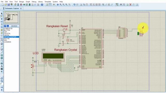 Interface Motor Stepper Mikrokontroller ATMega128 Simulasi Proteus смотреть онлайн