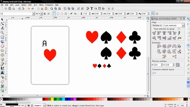 Playing Cards Vector Graphic PART 2 - Inkscape Tutorial смотреть онлайн
