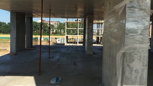 ЖК Благород. Пол, пилоны, потолок. смотреть онлайн