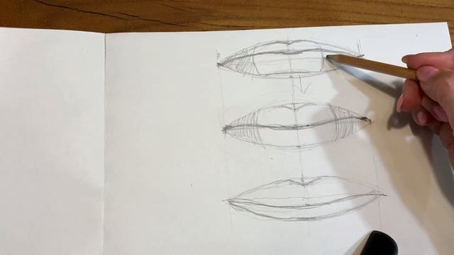 Рисуем губы. Схема построения губ в разных ракурсах смотреть онлайн