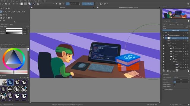 Krita Tips: Lock Brush Paramters! Opacity, Flow...