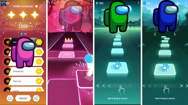 Tiles Hop EDM Rush Among US Battle Red Vs Green Vs Blue Vs Purple