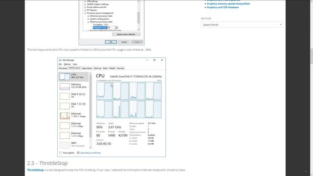 Disable the Intel Turbo Boost and solve the Heat Problem 8750H 7700HQ смотреть онлайн