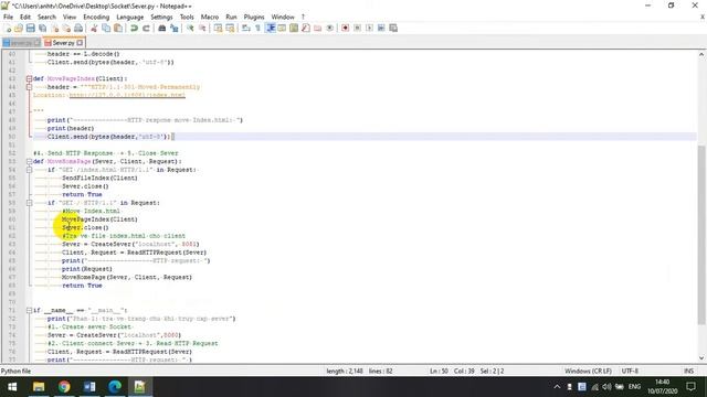 Hướng Dẫn Viết Code Đồ Án Socket ( Web Sever Đơn Giản) Bằng Python - Mạng Máy Tính смотреть онлайн