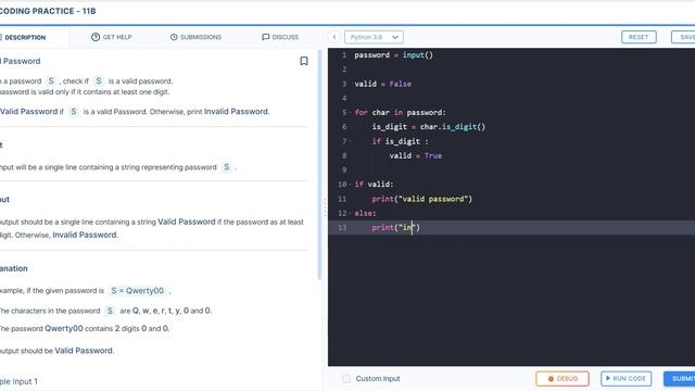 ccbp | python | coding practice 11B | Valid Password смотреть онлайн