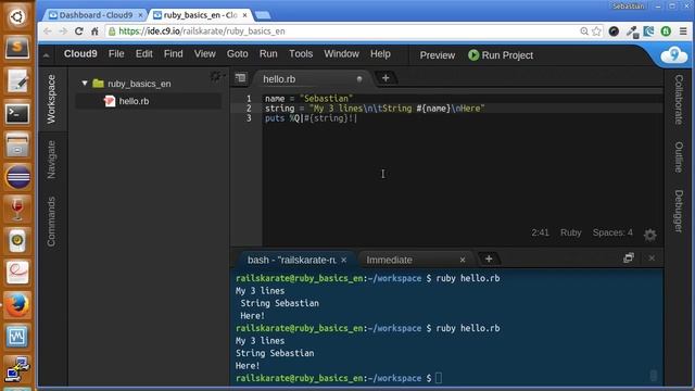 Ruby Basics - Ruby Strings - Special Characters смотреть онлайн