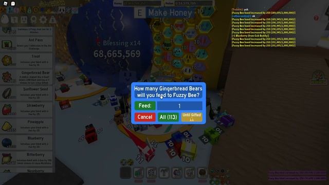 HOW TO GET A GIFTED FUZZY BEE! GINGERBREAD TUTORIAL GUIDE (Bee Swarm Simulator) BEESMAS UPDATE смотреть онлайн