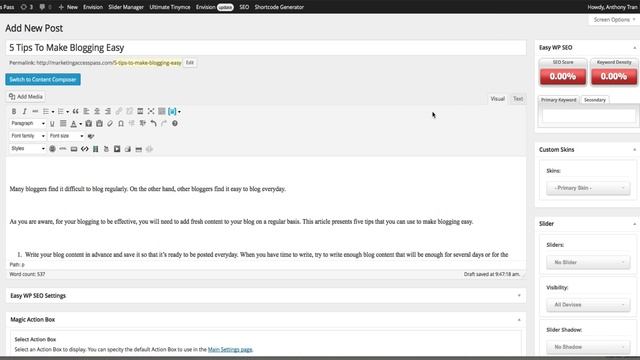 How to Schedule Your WordPress Blog to Post on a Future Date (WordPress Basics 29 of 33) смотреть онлайн