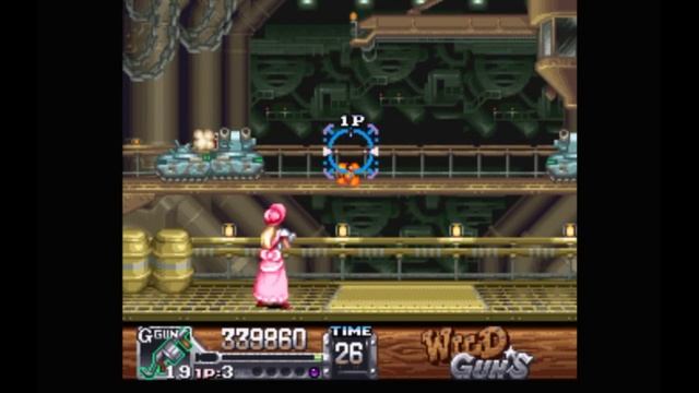 Super Nintendo (Snes) 16-bit Wild Guns Stage 3 Amminition Depot