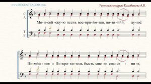 Глас 2, песнь 1, ирмос: «Моисейскую песнь»