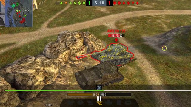 Нет на ту ПТ-САУ нарвался😆 World of Tanks Blitz смотреть онлайн